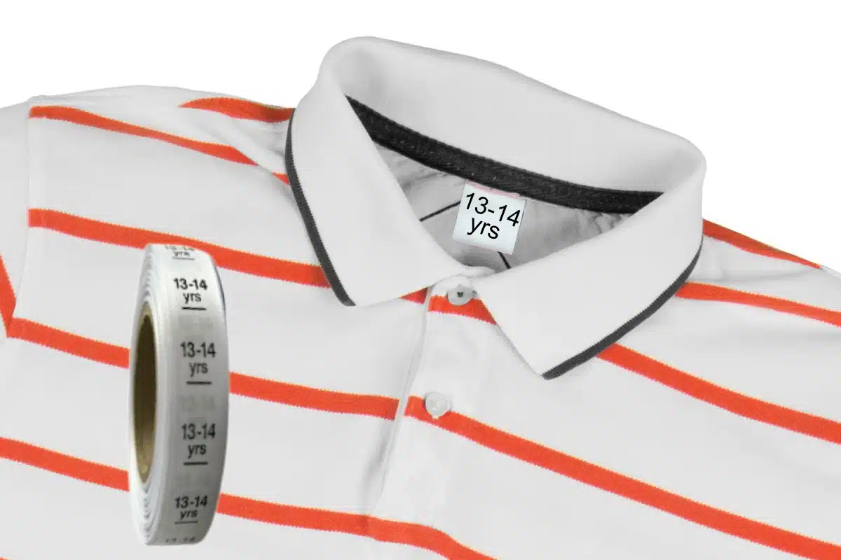 kids garment size tags 13-14 years