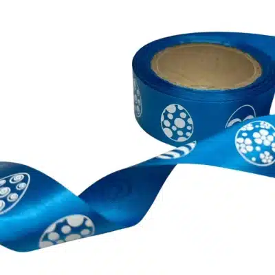 easter eggs 20mm blue satin ribbon x 10meters