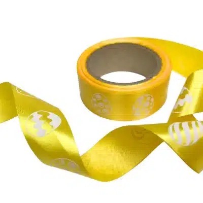 20mm yellow easter ribbon satin x 10meter