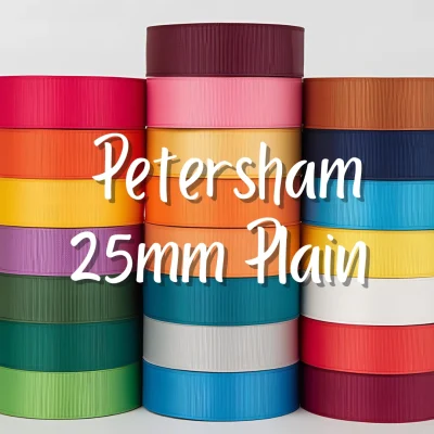 25mm Plain Colour Petersham