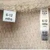 6-12 months garment size tags for baby