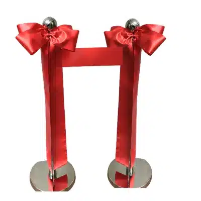 ribbon cutting ceremony kit with two bows