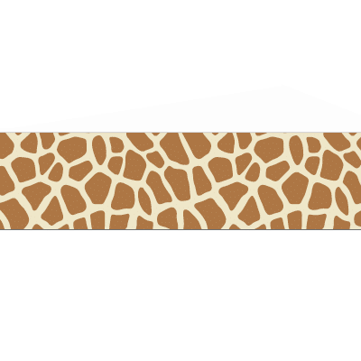 animal print giraffe pattern ribbon 25mm