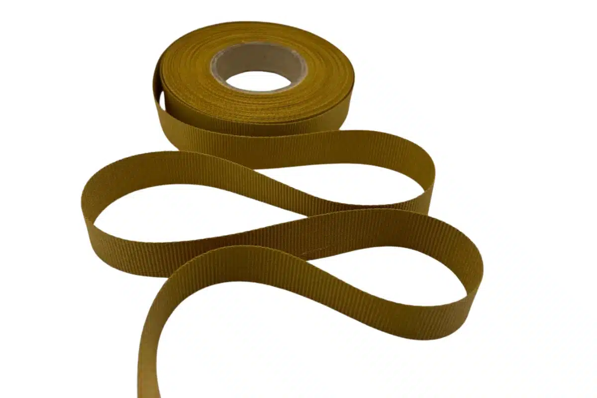 antique gold petersham ribbon 15mm