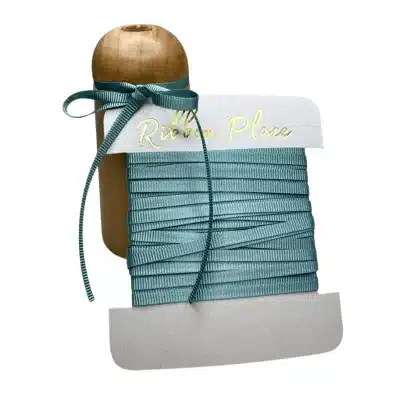 aquamarine 4mm sparkle petersham ribbon