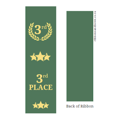 award ribbon 3rd place