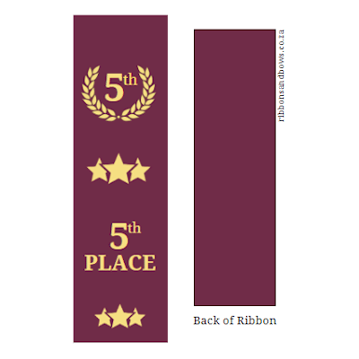 award ribbon 5th place