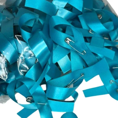 teal awareness ribbon pack