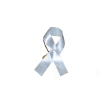 White awareness ribbon pack of 100