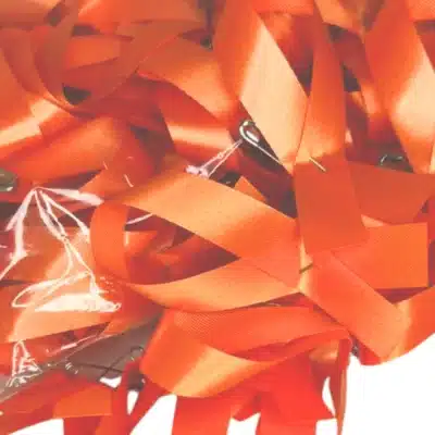 orange awareness ribbons pack of 100