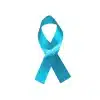 teal awareness ribbons, ready to wear
