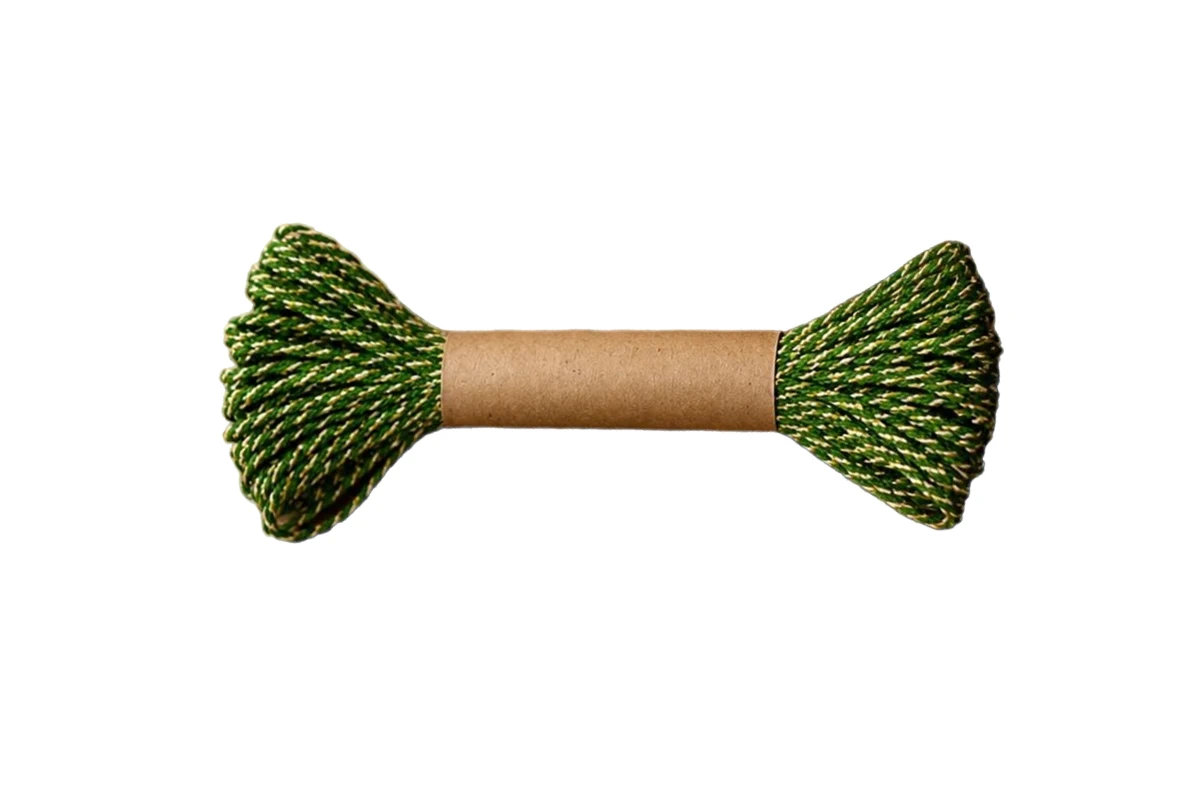 bakers twine green gold 2mm packs