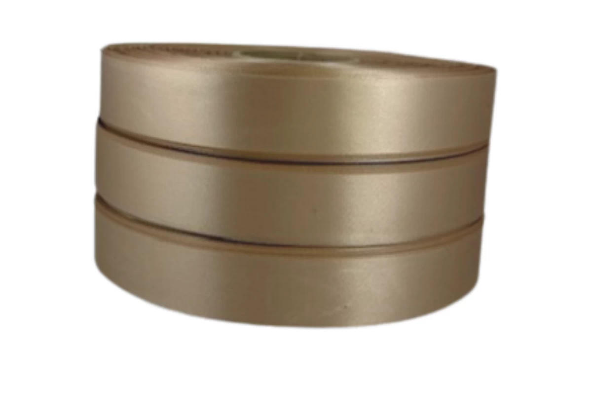 beige polyester satin ribbon 100m rolls