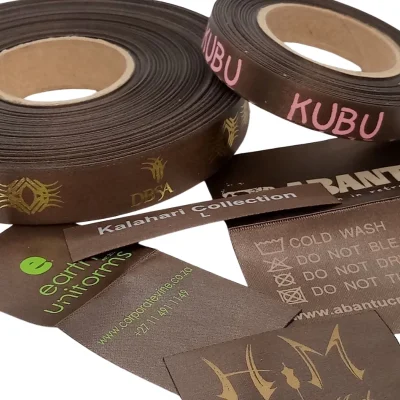 brown polyester satin ribbon rolls suitable for printing