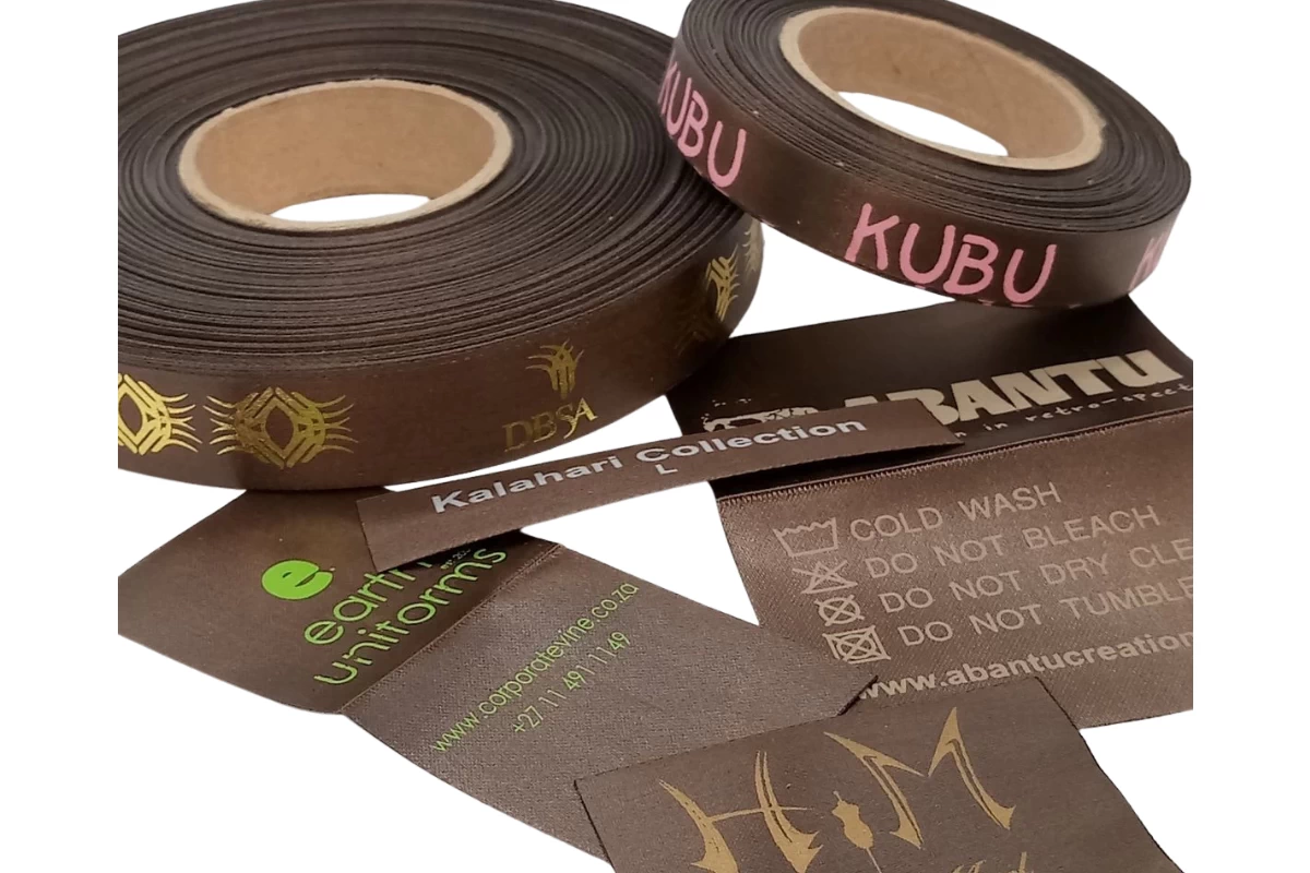 brown polyester satin ribbon rolls suitable for printing
