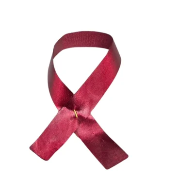 burgundy awareness ribbon