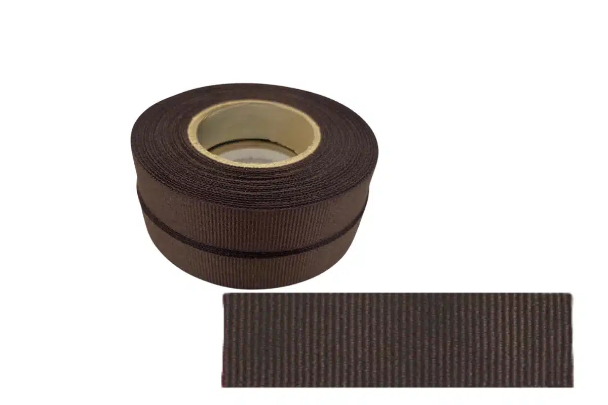chocolate brown petersham ribbon 10 meters