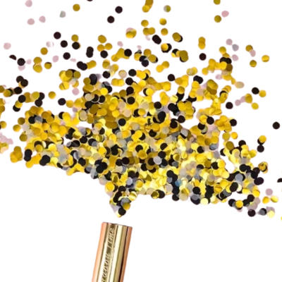 confetti canon popper gold