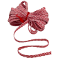 petersham ribbon diagonal red white stripes