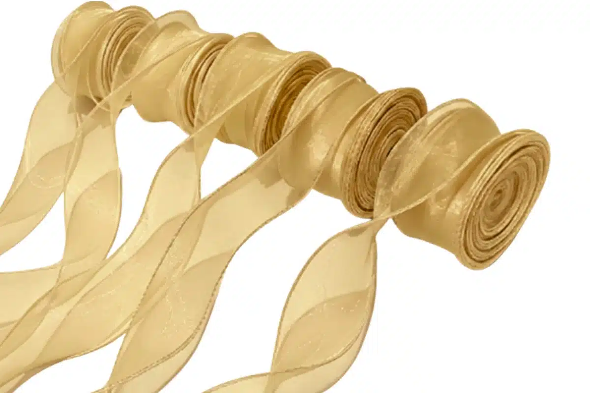 fishtail organza ribbon 38mm x 4.9m