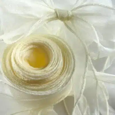 ivory fishtail organza ribbon