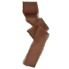 frayed edge chiffon ribbon chocolate