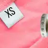 Garment size tags extra small xl white satin