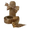 25mm giraffe print ribbon on satin 10m