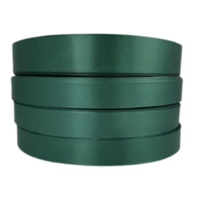 hunters green polyester satin ribbon 100 m roll