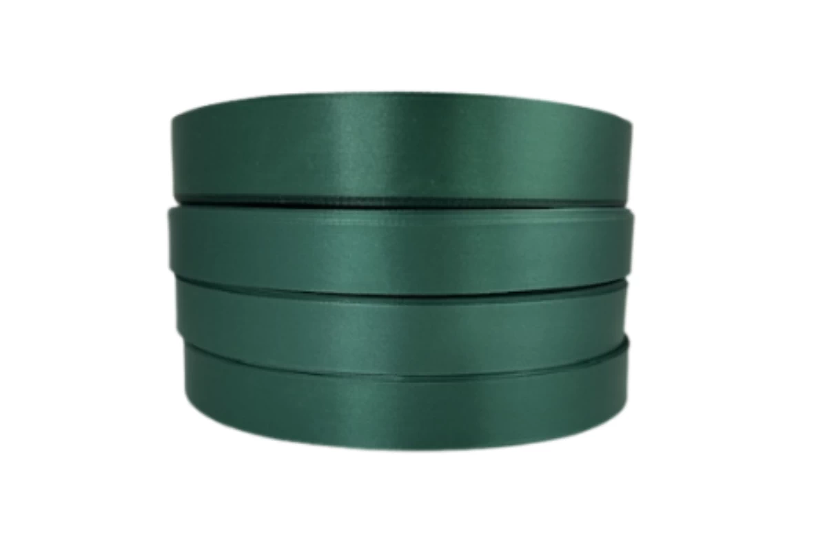 hunters green polyester satin ribbon 100 m roll