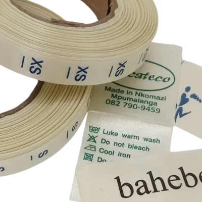 ivory-polyester-satin-ribbon suitable for printing