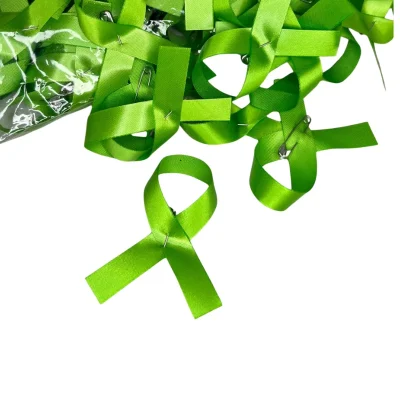 lime green awareness ribbon pack