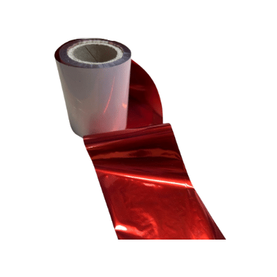 red metallic foil resin thermal transfer 50mm x 50m