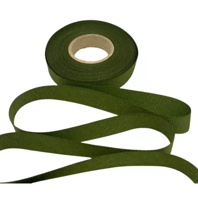 olive green petersham ribbon 15mm