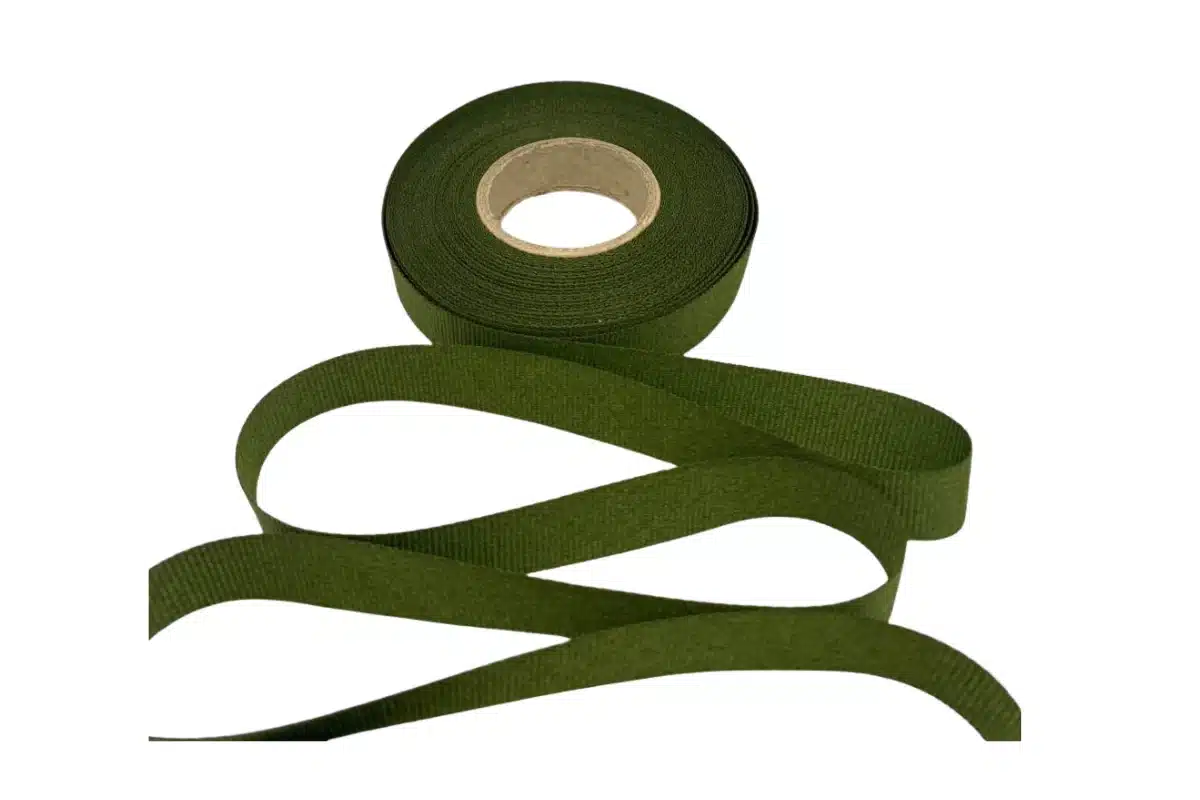 olive green petersham ribbon 15mm