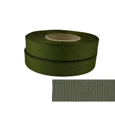 olive green petersham ribbon 15mm x 10m