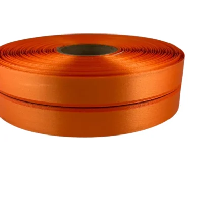 orange polyester satin ribbon 100m roll
