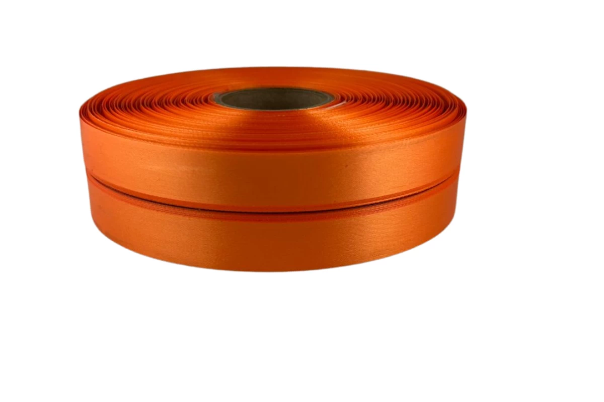 orange polyester satin ribbon 100m roll