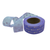 sheer organza ribbon with white dots 25mm x 20m