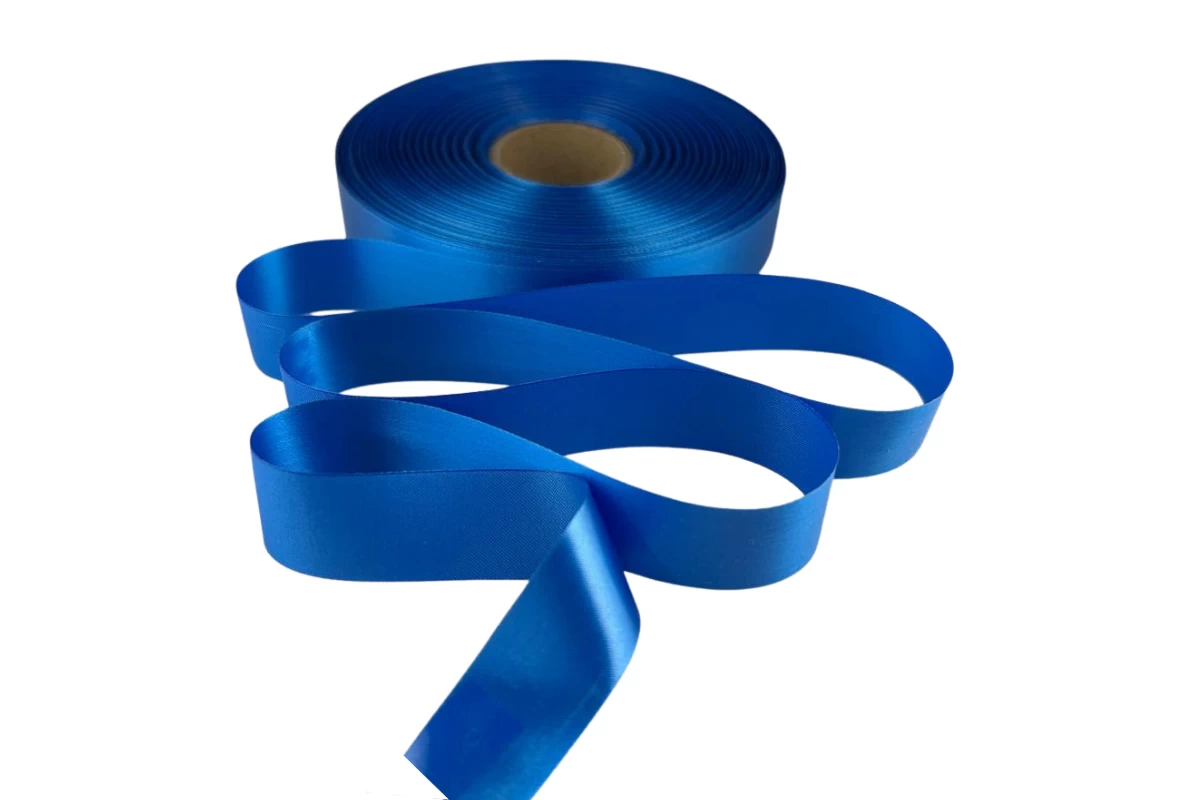 pastel blue polyester satin ribbon