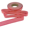 red and white stripes petersham ribbon various widths
