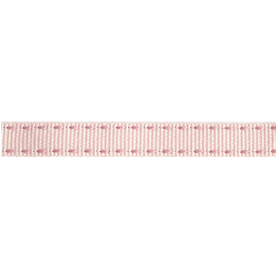 petersham saddle stitch rose pink / dusky pink 10mm