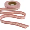 striped petersham dusky pink and light cream