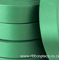 Polyester satin ribbon for printing – Emerald Green (10 mm – 150 mm wide) 100 meter roll