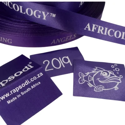 purple polyester satin ribbon for printing