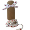 heart print satin ribbon 10mm