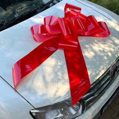 car bow red single use car gift