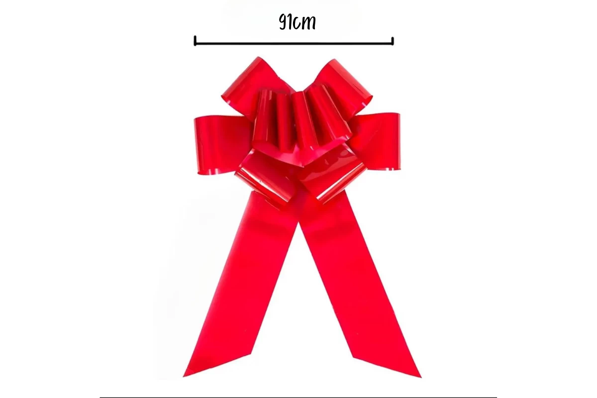 Car Presentation pull bow in red 91cm