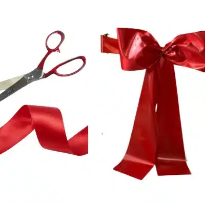 Red ribbon cutting kit