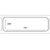 semi-gloss paper labels white 30x75mm